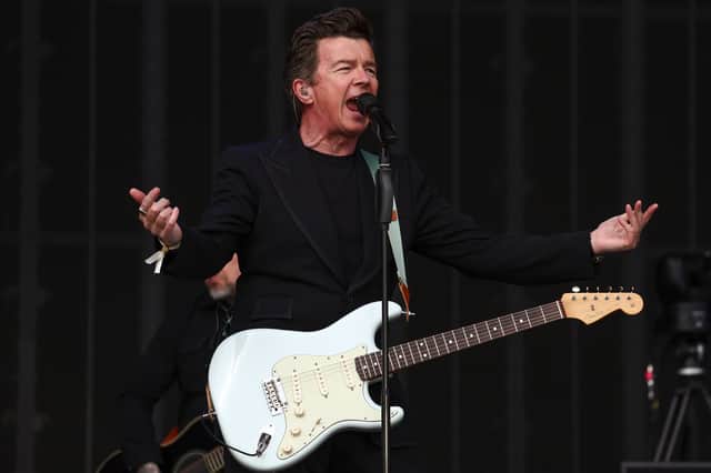 Rick Astley performs on day two of TRNSMT Festival 2024 at Glasgow Green.