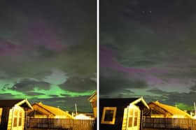 The Northern Lights visible over Aberdeenshire, Scotland during the early hours of September 2.
