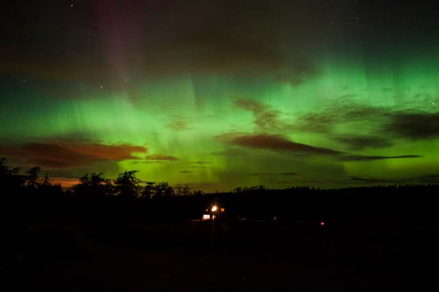 The Northern Lights in Scottish skies.