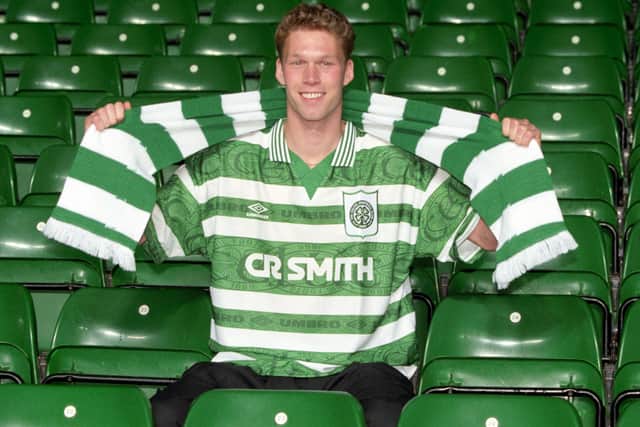 New Celtic signing Morten Wieghorst, pictured in December 1995.