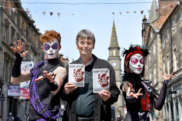 Guest programmer Sir Ian Rankin at the launch of Bloody Scotland.