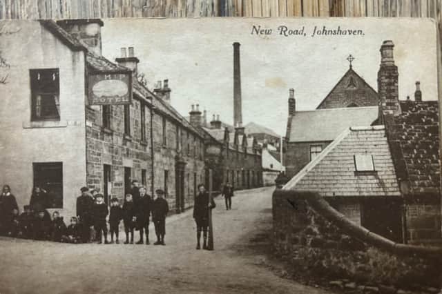 The Ship Inn, Johnshaven, pictured in the late 1800s or early 1900s. The war memorial, which now stands in the space to the right of the photograph, has yet to be built.