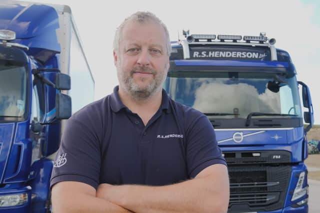 Steven Henderson, who owns Hendersons, a haulage company that services the Shetland isles