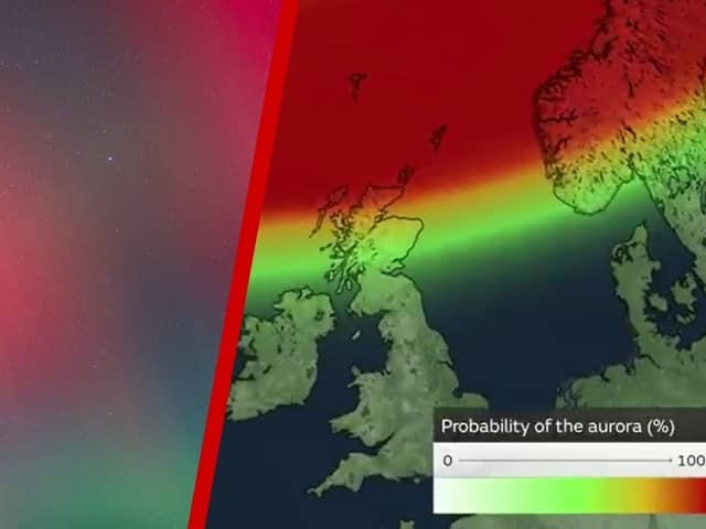 Met Office map shows where in the UK Northern Lights could be visible tonight.