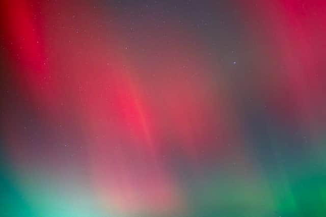 The aurora borealis light up the night sky in the UK.