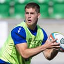 New signing Dan Lancaster during a Glasgow Warriors training session at Scotstoun Stadium.