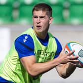 New signing Dan Lancaster during a Glasgow Warriors training session at Scotstoun Stadium.