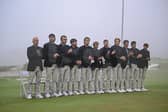 GB&I captain Dean Robertson and his players applaud the US team for winning the 50th Walker Cup at Cypress Point in California