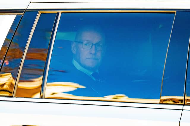 First Minister John Swinney leaves the White House following a meeting with US President Donald Trump during his visit to Washington DC