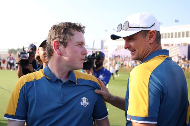 Bob MacIntyre only played in the fourballs in the 2023 Ryder Cup in Rome, joining forces with Justin Rose on both occasions