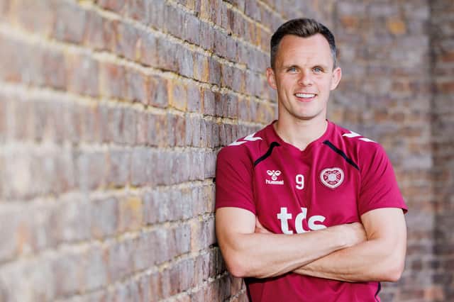 Lawrence Shankland during a Heart of Midlothian press conference at the Oriam, on September 09, 2025, in Edinburgh, Scotland. (Photo by Mark Scates / SNS Group)