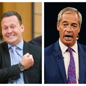 Scottish Conservative leader Russell Findlay and Reform leader Nigel Farage
