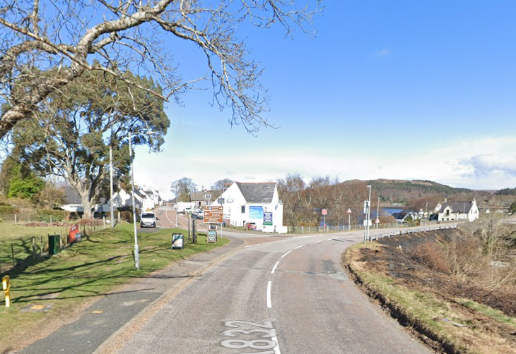 Highland crash: A832 road closed after crash at Poolewe involving motorbike and campervan