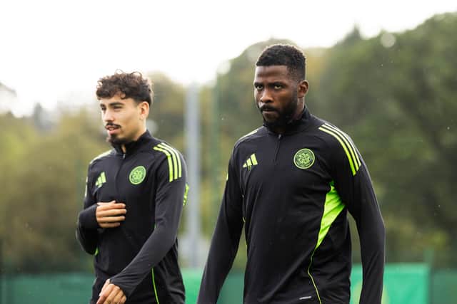 Sebastian Tounekti (left) and Kelechi Iheanacho are new signings at Celtic.