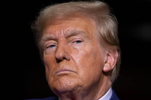 As Donald Trump receives a formal state welcome in the UK, we should remember who he really is (Picture: Bill Pugliano)