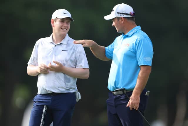 Bob MacIntyre and Ryan Fox, pictured during last year’s Myrtle Beach Classic in South Carolina, have played a lot of golf together in recent years