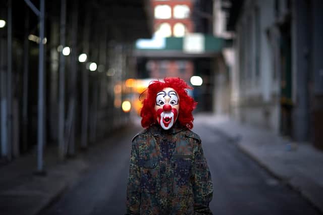 The Clown Comes to Town by David Eustace at Photo Dalkeith