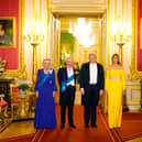 The King and Queen with President Trump and wife Melania