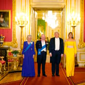 The King and Queen with President Trump and wife Melania