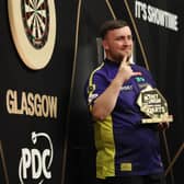  Luke Littler after winning a 2025 Premier League Darts final against Luke Humphries at the OVO Hydro in Glasgow, Scotland.