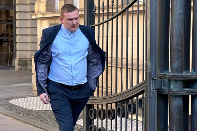 Pics of Tony McNally (DOB: 20.11.86) Outside Edinburgh Sheriff Court