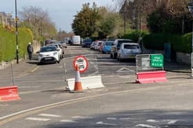 Modal filter at the junction of Braid Avenue and Cluny Drive