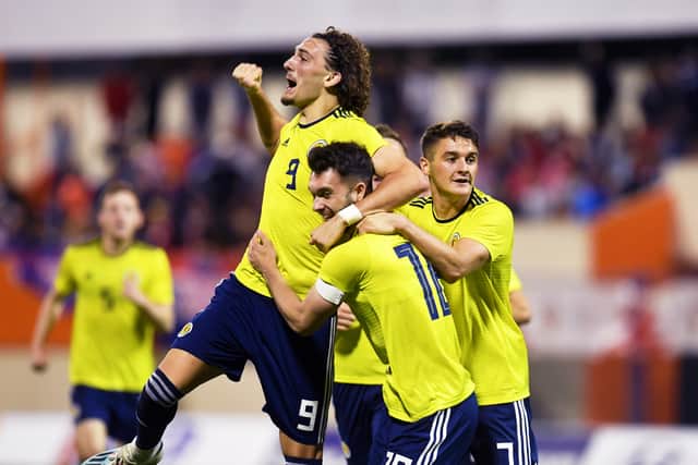 Fraser Hornby remains Scotland under-21’s record goal-scorer.