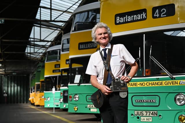 The similarity of Glasgow Corporation Transport's bus livery to the Irish tricolour was said to make Donegal staff feel at home