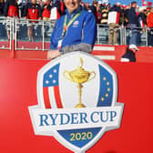 PGA captain Alan White poses for photos during Saturday Morning Foursome Matches of the 43rd Ryder Cup at Whistling Straits on September 25, 2021 in Kohler, Wisconsin. (Photo by Andrew Redington/Getty Images)