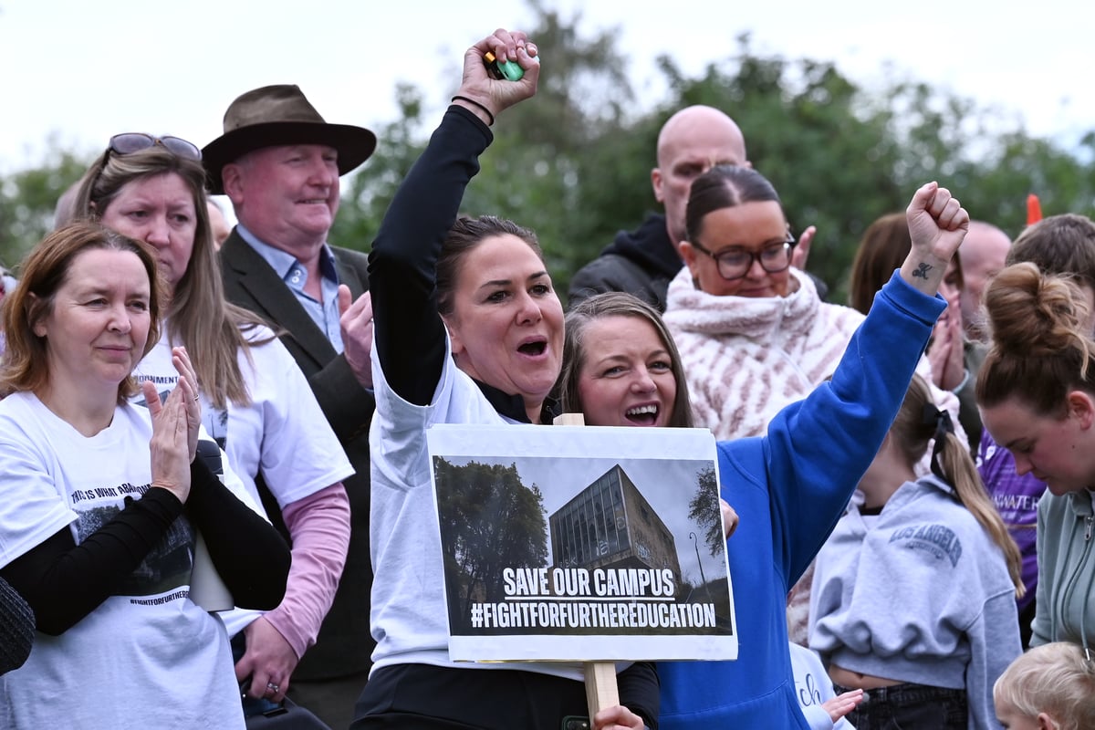Protest at Alloa College Campus as Final Decision on Potential Clos...