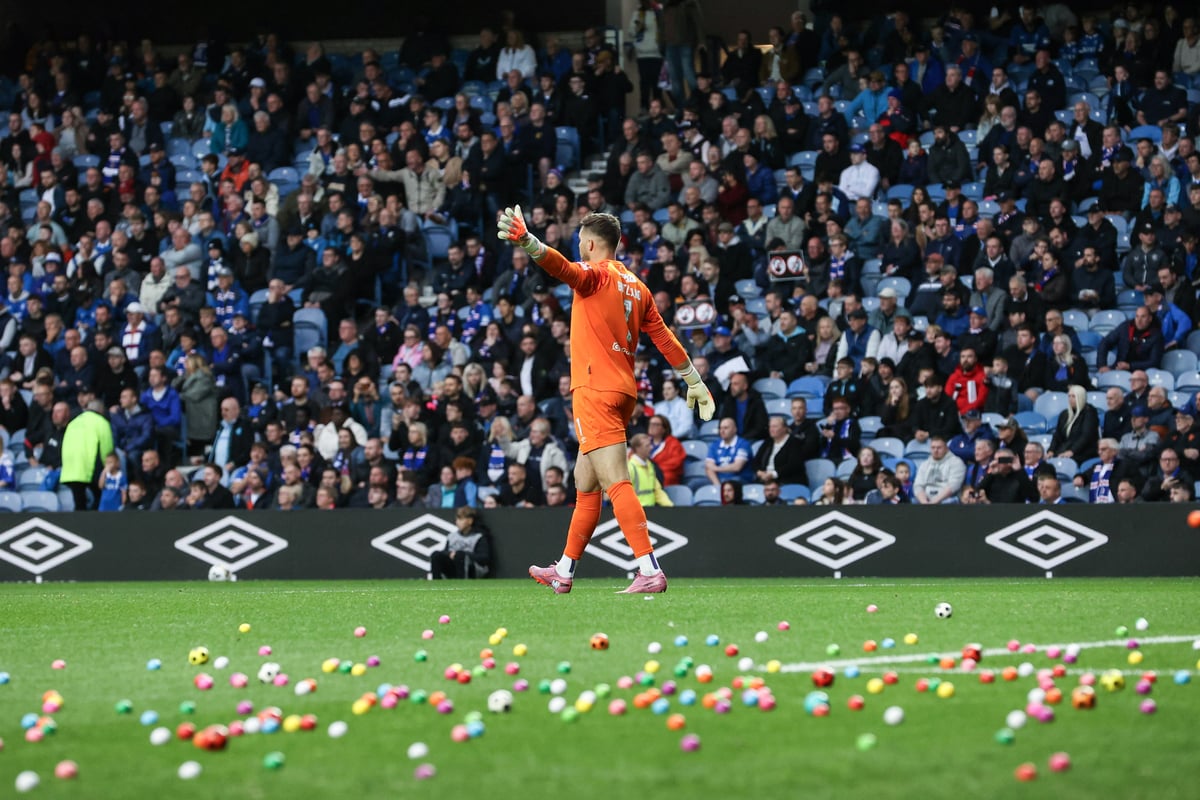 Rangers V Hibs Cup Tie Halted at Ibrox as Fans Throw Bouncy Balls o...