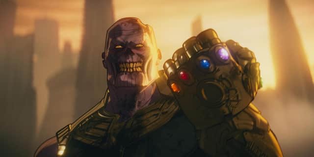 A zombified Thanos in Marvel Zombies
