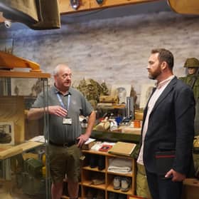 Ian Inglis and Labour MP Gregor Poynton at the museum. Picture: Contributed