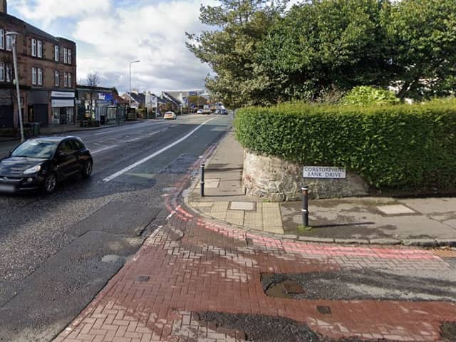 The accident happened at Corstorphine Bank Drive