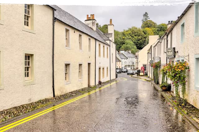 Properties in Cathedral Street, Dunkeld, have been transferred from NTS to Perth and Kinross Council, along with some land in the town, raising £4.47m for the charity. PIC: NTS.
