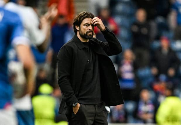 Rangers head coach Russell Martin during the Europa League defeat to Genk at Ibrox. (Photo by Rob Casey / SNS Group)