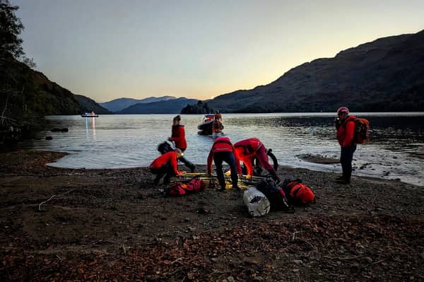 The rescue was a joint effort between the mountain rescue, rescue boat and ranger service 