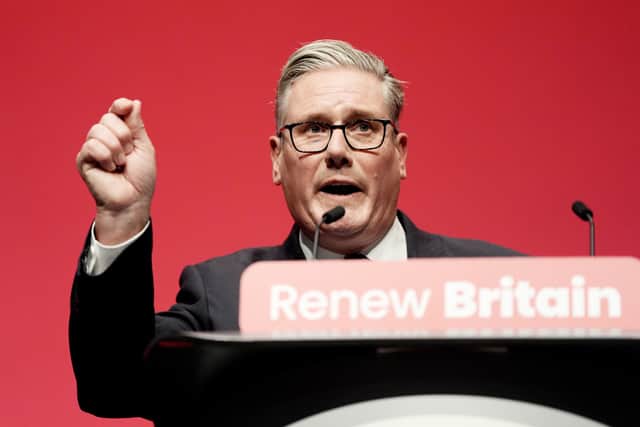 Prime Minister Sir Keir Starmer delivers his keynote speech during the Labour Party Conference at the ACC Liverpool.