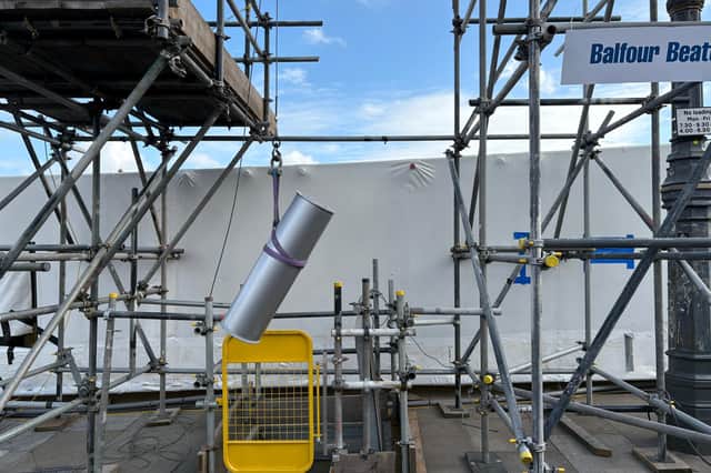 The time capsule set to be embedded into the bridge