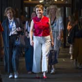 Former first minister Nicola Sturgeon, heads along to the Edinburgh International Book Festival launch event of her memoir 'Frankly', at the McEwan Hall in Edinburgh in August