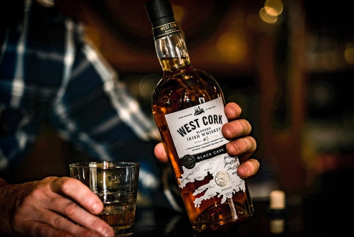 Save 25% on West Cork Black Cask Blended Irish Whiskey