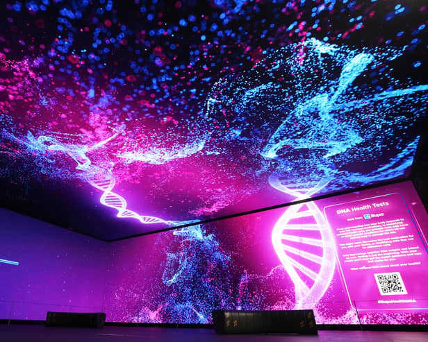 The hypnotising visual is designed to help people 'stand inside their insides'