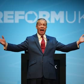 The rise of Nigel Farage's Reform UK party in Scotland is a gift to the SNP (Picture: Christopher Furlong)