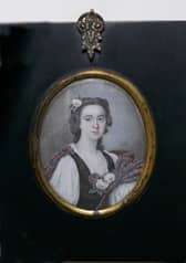 The portrait of Flora MacDonald, painted in watercolour on ivory. PIC: West Highland Museum.