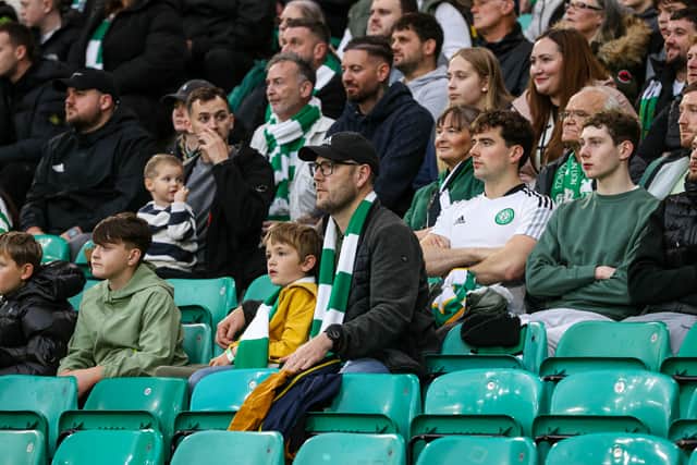 Disgruntled Celtic fans made their feelings known at full-time.