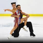 Lewis Gibson and partner Lilah Fear.