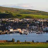 A view of Campbeltown on the Kintyre peninsula 