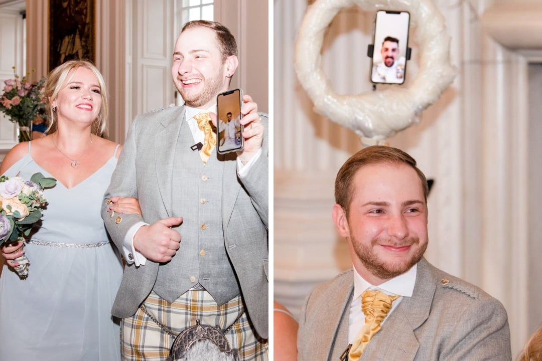 I missed my lavish £35k Edinburgh wedding - I joined the amazing celebrations via iPad instead (cloned)