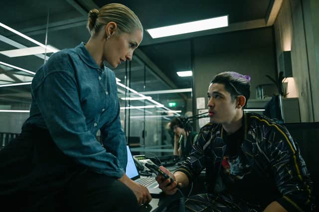 Ruth Bradley and Christopher Chung in Slow Horses season 5