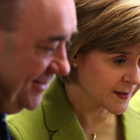 Nicola Sturgeon with Alex Salmond